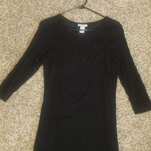 H&M black knit sweater dress